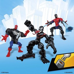 Marvel Super Hero Mashers Spider-Man, Venom & Miles Morales Set [DAMAGED BOX]