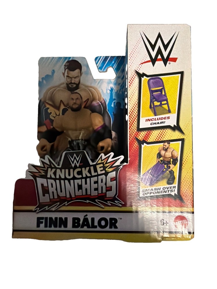 WWE Knuckle Crunchers FINN BALOR 3″ Figure w Chair Wave 4 Prince Judgment Day