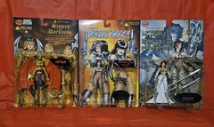 Lot 3 1990s Skybolt Action Figures Comics Brigid Double Impact Sisters Darkness