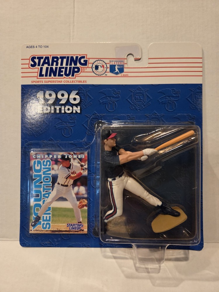 1996 Starting Lineup Chipper Jones Atlanta Braves Vintage Action Figure Clean