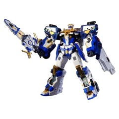 Metal Cardbot S Blue Cop Trinity 3 cars transform into one robot 11.8″ x 5.3″