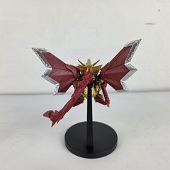 Bandai Superior Dragon SD- Burning Gundam Master Gundam Figure Gold Red W/ Stand