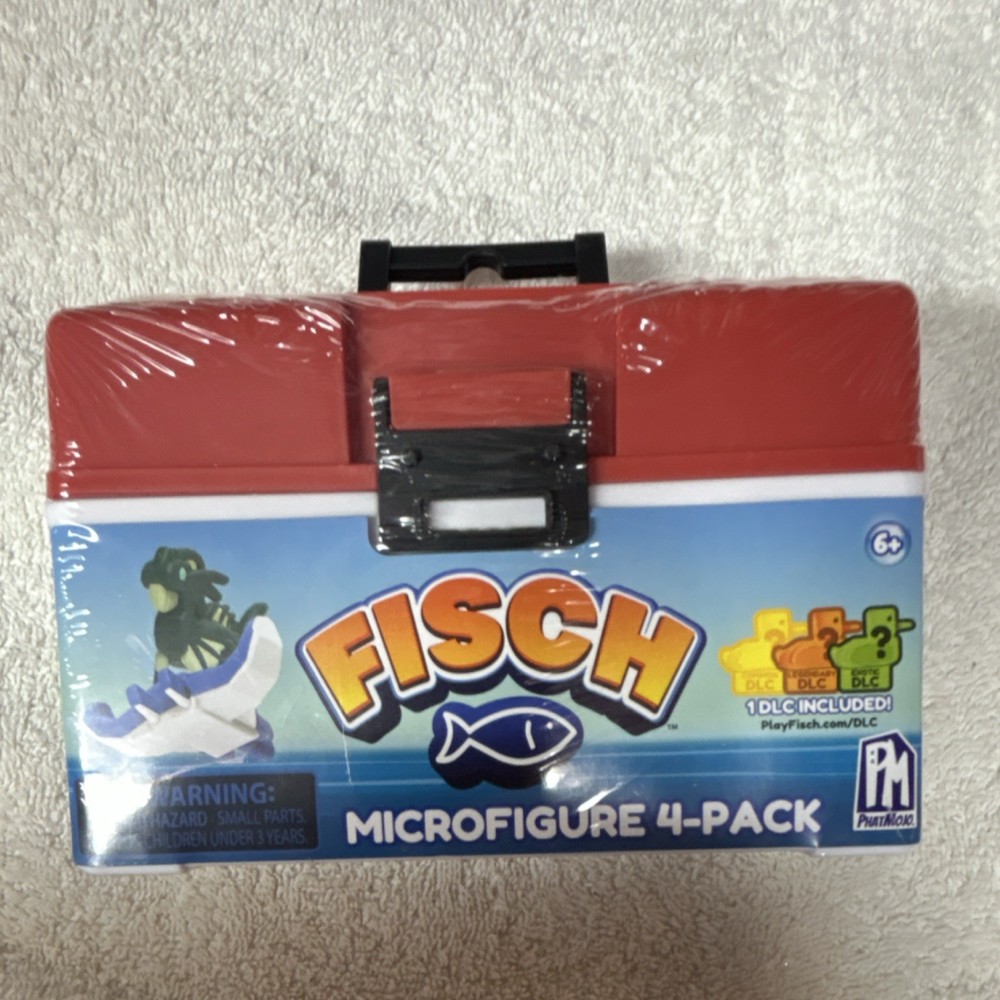 PlayMack Fisch Microfigure 4-Pack Multicolor Action Figure Collection Boxed