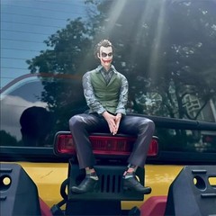 DC Comics The Joker Figure Car Accessory – Car Mounted The Dark Joker 9in NO BOX