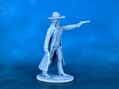 Action Figure Ghost of a cowboy Collectible Miniature Unpainted 1/24 scale 80mm