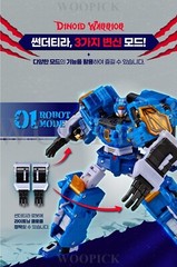 Miniforce Dinoid Warrior REX KAISER + 4 Headbot Set Transformer Robot Toy 2025