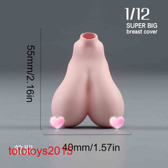 1/12 Sexy Female Big Bust Breast Cover Model For 6”Action Figure Body Doll Toy