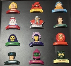 Masters of the universe Magnet 12 Magnets Full Set Vintage 1984