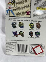 1993 Bluebird Toys Mighty Max Shrunken Heads Raptile and Brain Face