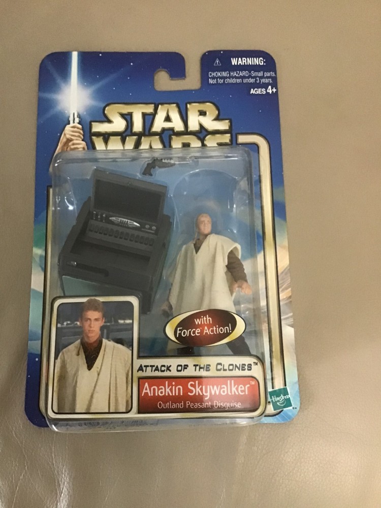 Star Wars Attack of the Clones Anakin Skywalker Outland Peasant Disguise Figure
