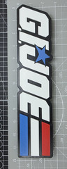 GI JOE Logo Sign – 11″ Long Free Standing Cobra Display Sign