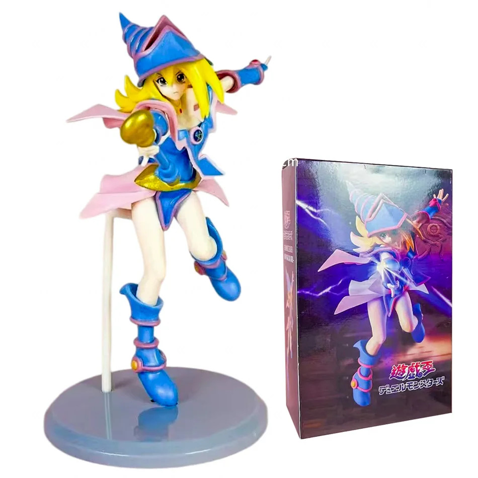 21CM Yu-Gi-Oh Duel Links Yami Yugi Black Magician Girl Mana PVC Figure Toy