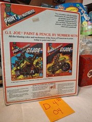 SEALED Vintage 1982 Hasbro G.I. JOE Paint By Numbers art set no. 3028