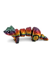 Lot 25 Articulated Ferret Toy Mini Rainbow 3D Printed Fidget Desk Pet – 2.85″