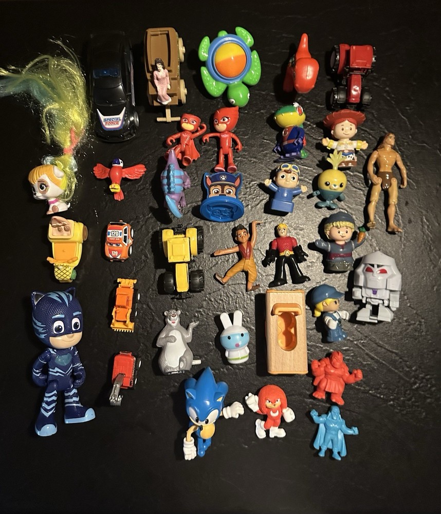 Random Assortment of Small Toys and Action Figures 34 Pieces In Total