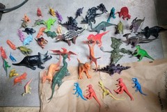 Big Variety Lot Of 50+ Dinosaurs Multiple Sizes From Miniature To Small 1”-5”