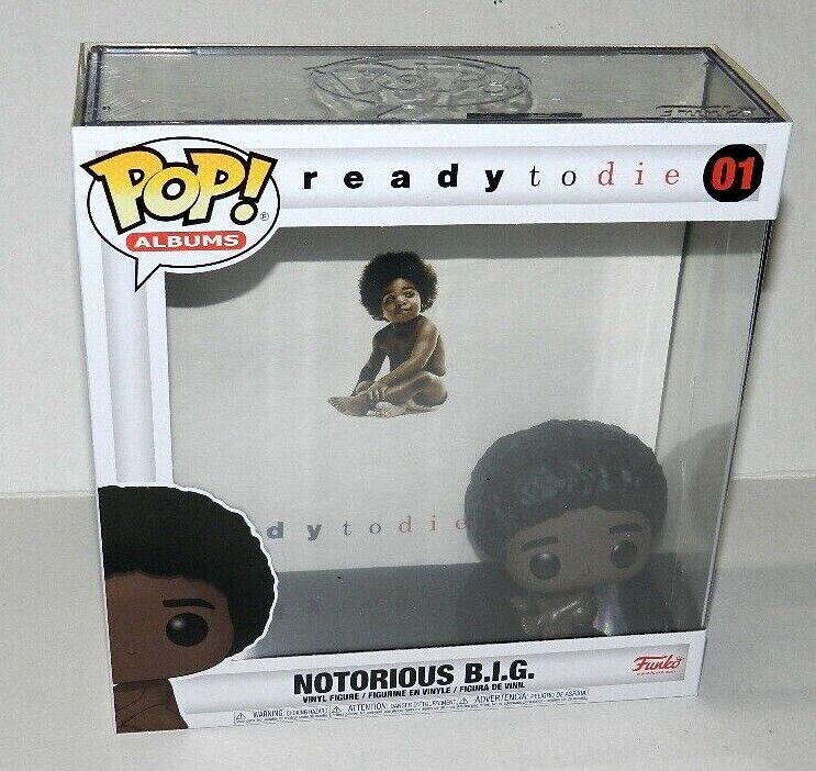 FUNKO POP ALBUM NOTORIOUS BIG READY TO DIE HARD CASE PROTECTOR #01 NICE SET