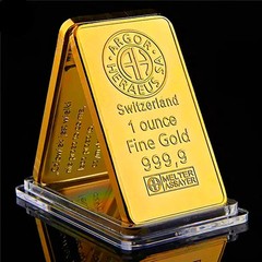 1 oz Swiss Argor Heraeus Gold Bar Gold Coin Bullion Acrylic Seal Packaging