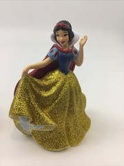 Disney Store Disney Glitter Princess Figures Lot of 2 Snow White Tiana Toy 3.5”