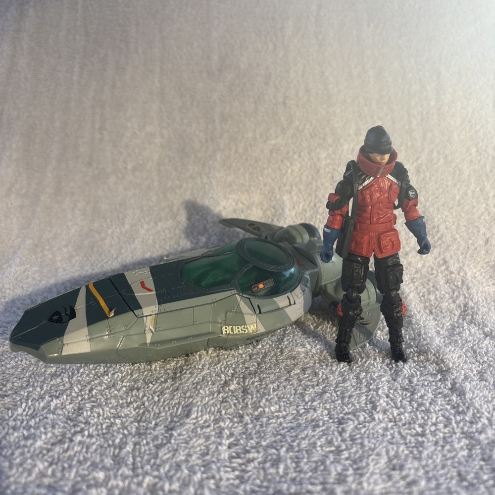 2009 G.I. JOEROC POLAR SHARC SUBMARINE with ICE STORM Rare Figure