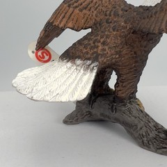 Schleich Bald Eagle Wings Spread On Branch 14780 Wildlife Realistic Bird Animal