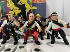 Vintage 1990 Dick Tracy Action Figure Collectors Carrying Case W/9 Figures