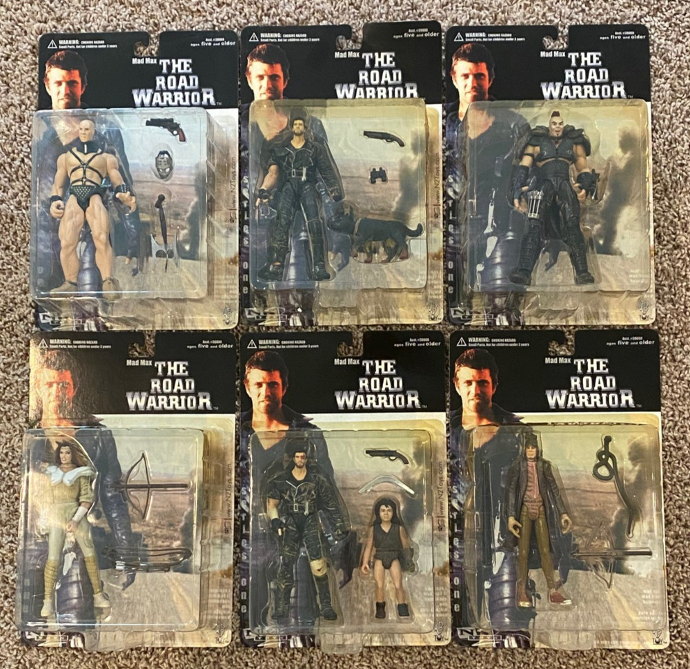 NIP ** MAD MAX The ROAD WARRIOR ** N2 TOYS * COMPLETE SET 6 FIGURES ** PREMIUM