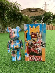 Bearbrick 400% Basquet 6th Generation Robot 28cm Height Building Block Bear Doll