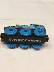 HAPPY BIRTHDAY THOMAS (2003) Thomas the train wooden And BITHRDAY CABOOSE CAR