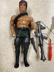 John Rambo 1985 Coleco Figures X2 With Few Weapons Not Complete