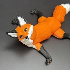 12cm Fox Posable Eco-friendly Safe Precision-printed Gift Toy 3DPrinted Ordinary