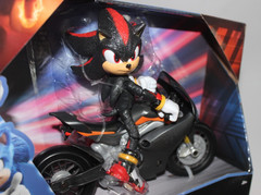 NEW Sonic 3 SHADOW the Hedgehog Articulated 5 in Action Figure w/ Motorcycle