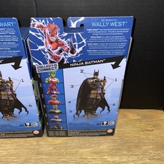 DC Multiverse John Stewart & Wally West Figures Click & Connect Ninja Batman