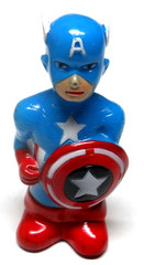 MARVEL 1968 MARX CAPTAIN AMERICA WIND UP FIGURE WITH BOX