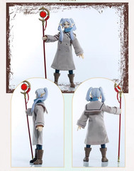 SP-FR-2PK: 1/12 custom winter outfits & travel case set for SHF Frieren and Fern