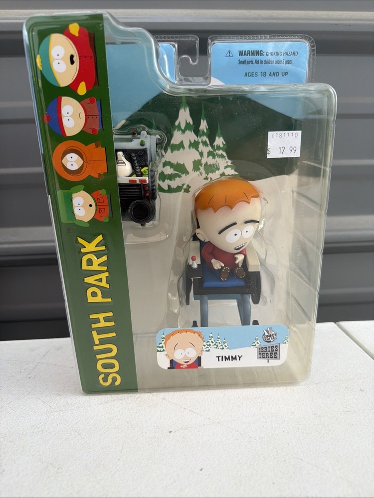 Mezco South Park Series 3 Timmy Figure Wheelchair Time Machine. Sealed