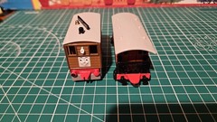 1992 ERTL Thomas & Friends Train Toby Tram & Henrietta Coach EUC