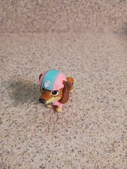 Paw Patrol The Movie Liberty Dachshund Figure Dog Puppy 2″ Pink Blue Mini Toy