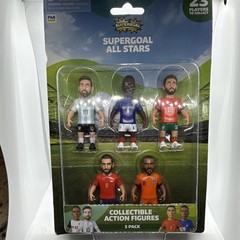 Supergoal All Stars 5-Pack Soccer Action Figures w/ FANFIGZ Lionel Messi & Ball