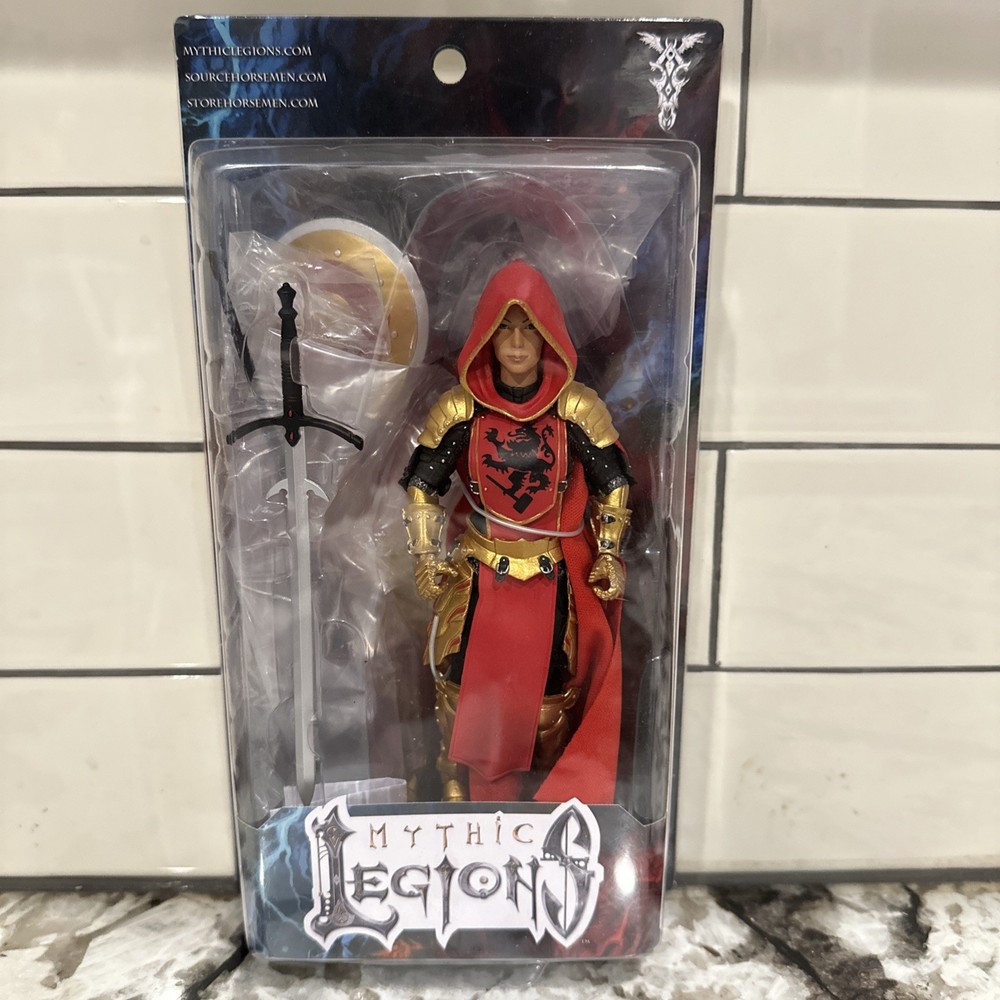 Mythic Legions Faustia Siege at Bjorngar Figure Red Gold Leodysseus FAST SHIP