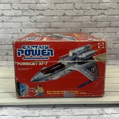 Vintage 1987 Mattel Captain Power Powerjet XT-7 Complete W/ Original Box