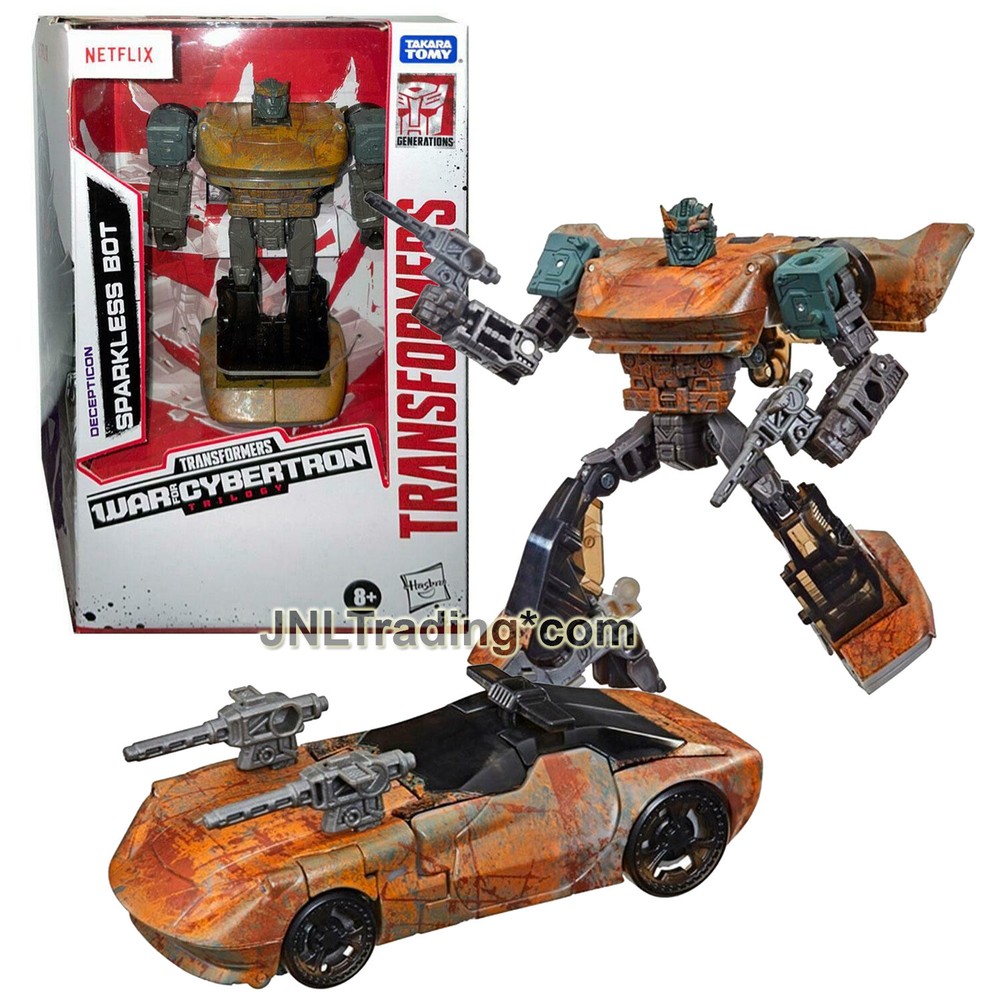 Year 2020 Transformers War for Cybertron Deluxe Figure SPARKLESS BOT (Rusty Car)