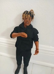 Custom1/6 scale Juice WRLD black jacket Rapper Figure 12 ” PAINTED