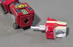 1981 Voltron Diecast Metal Matchbox GB-36 (Japan) RED Lion Arm Part With Head