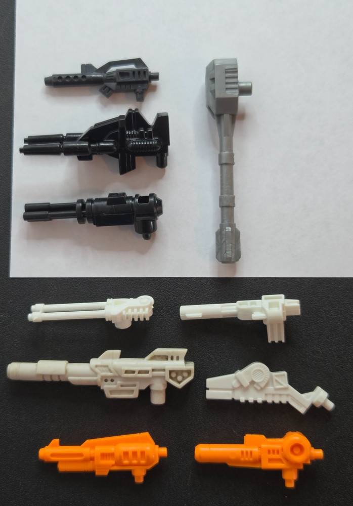 Transformers and other Toy Weapons Part Accessories Lot 10 Pieces Total