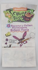 Complete Set + Paper Bag of Hardee’s Nickelodeon School Tools Real Monsters