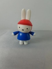Miffy’s Adventures Figurine Bunny Rabbit Miffy Wearing Bike Helmet Movable Toy