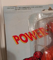 Spider Man Power Man unlicensed bootleg knock off 1980’s 1990’s Rack Toy