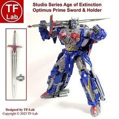 Sword and Holder: The Last Knight Nemesis Prime Transformers Studio Series