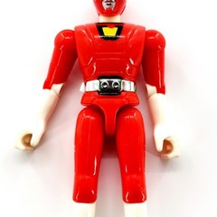 Vtg 1997 Power Rangers Gekisou Sentai Carranger Red Racer Ranger Figure Loose